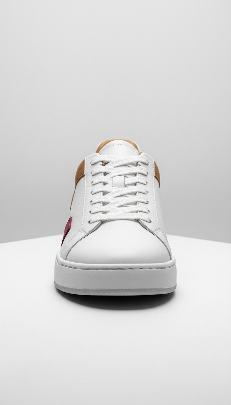 Zapatilla baja blanca arquitectónica