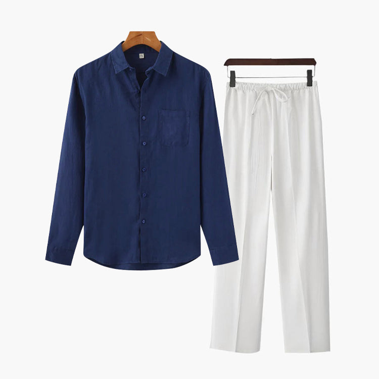 Ilan | Camisa de Lino y Pantalón a Juego - S