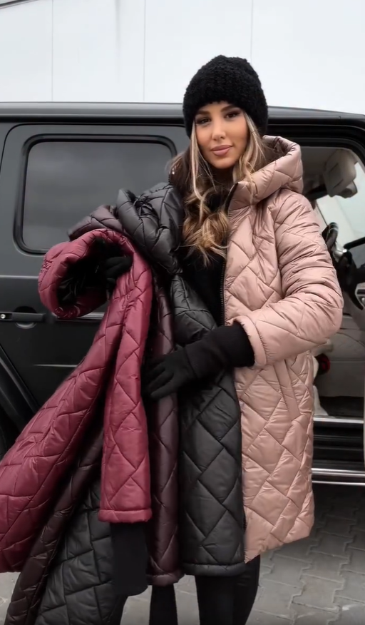 JAZMÍN | Chaqueta elegante acolchada con capucha