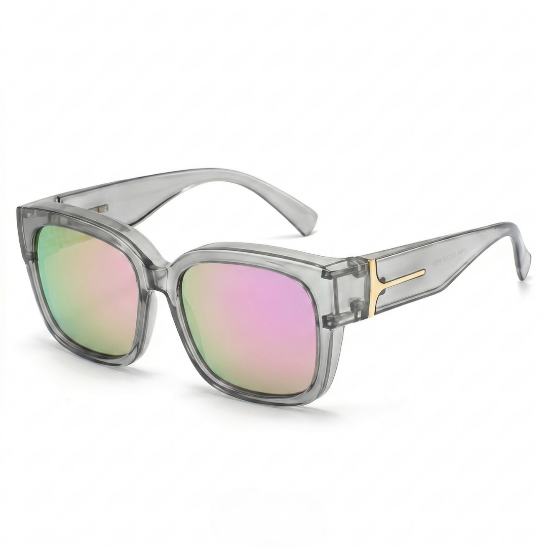 Noa | Gafas de Sol FitOver - Gris Humo Espejado
