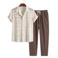 Yannick | Camisa Texturizada y Pantalón a Juego - S