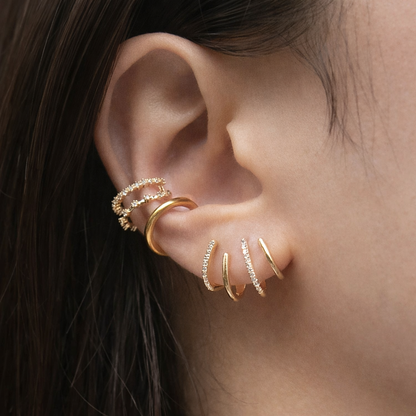 Zara - Pendientes de Espiral Sin Perforación (Ear cuff)