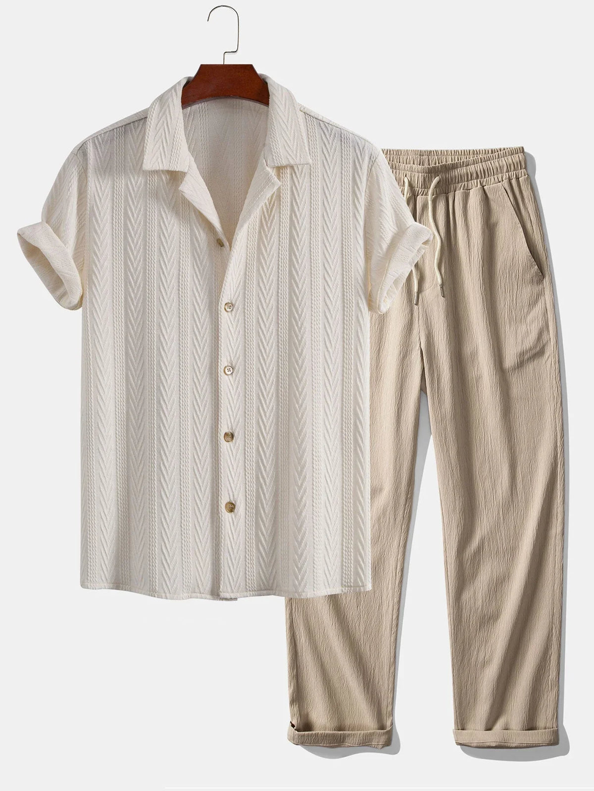 Rio | Conjunto de Camisa Texturizada - S