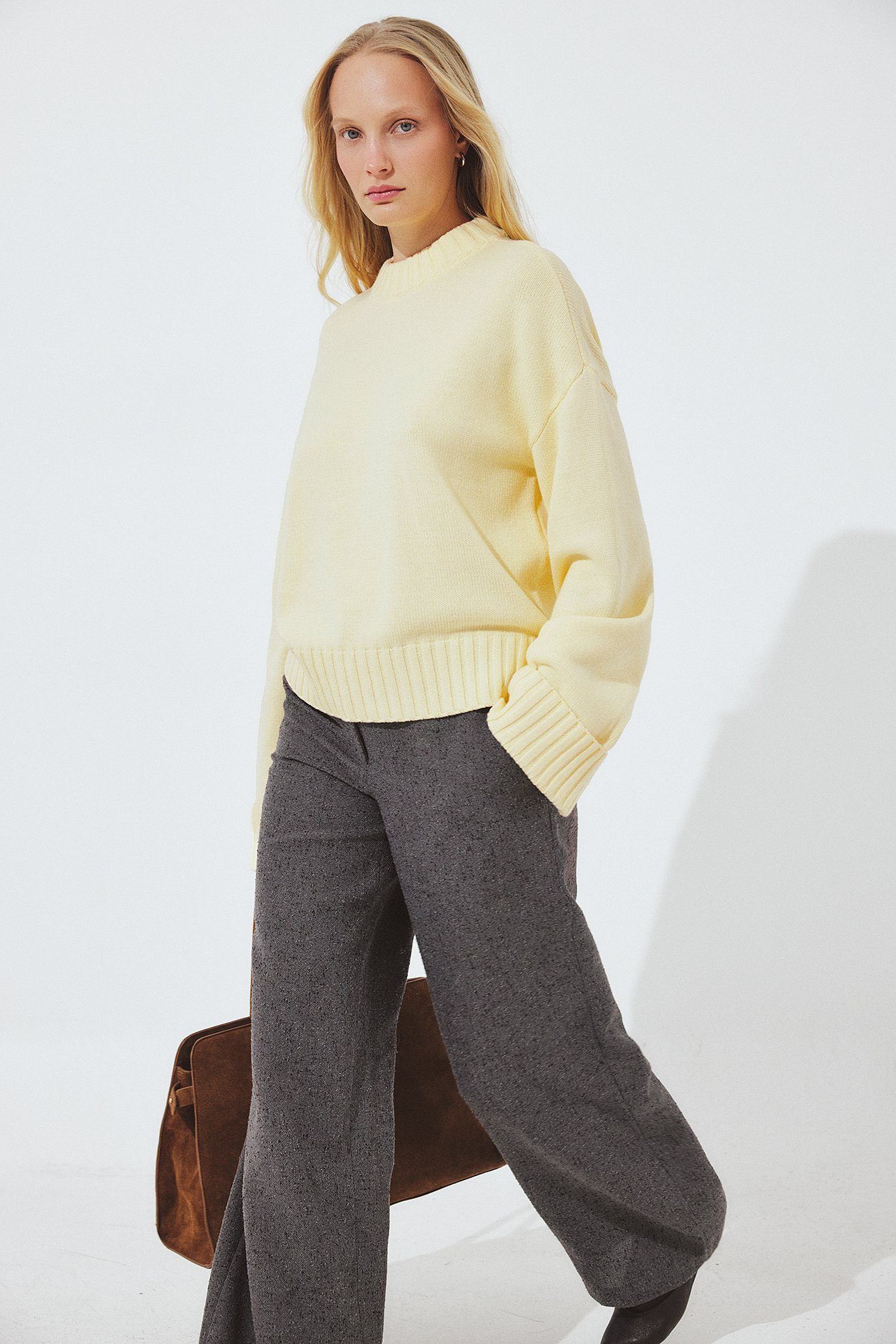 VICTORIA | Jersey de punto con mangas plisadas