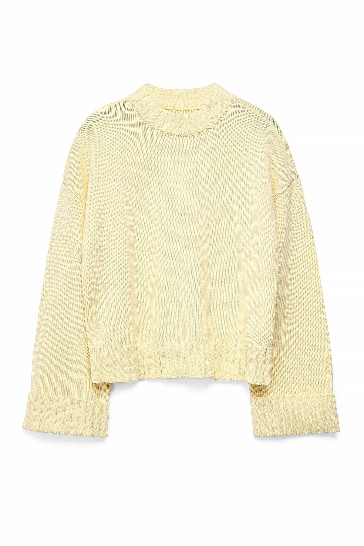 VICTORIA | Jersey de punto con mangas plisadas