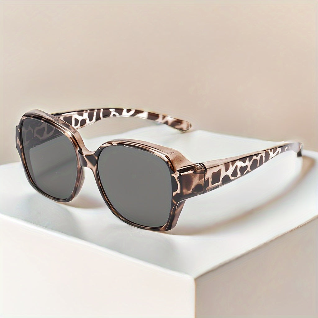 Isla | Gafas de Sol Polarizadas - Marrón Leopardo