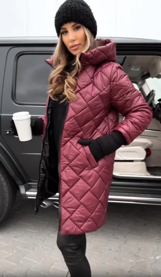 JAZMÍN | Chaqueta elegante acolchada con capucha