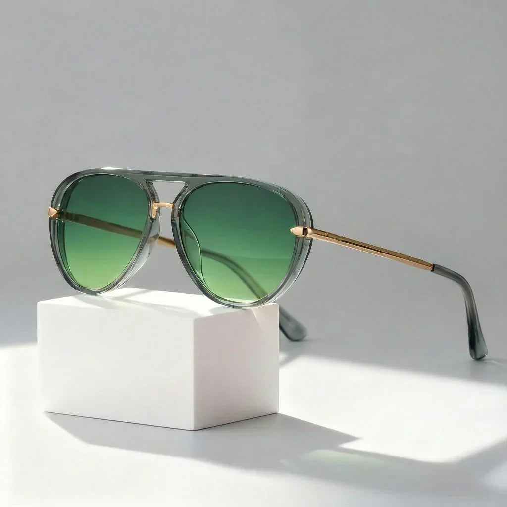 Tatum | Gafas de Sol Retro Polarizadas - Verde