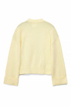 VICTORIA | Jersey de punto con mangas plisadas