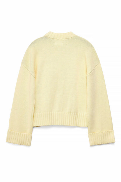 VICTORIA | Jersey de punto con mangas plisadas