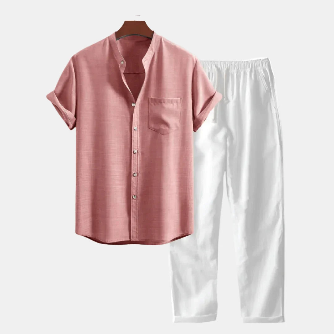 Jago | Conjunto de Camisa y Pantalón Riviera - Pink