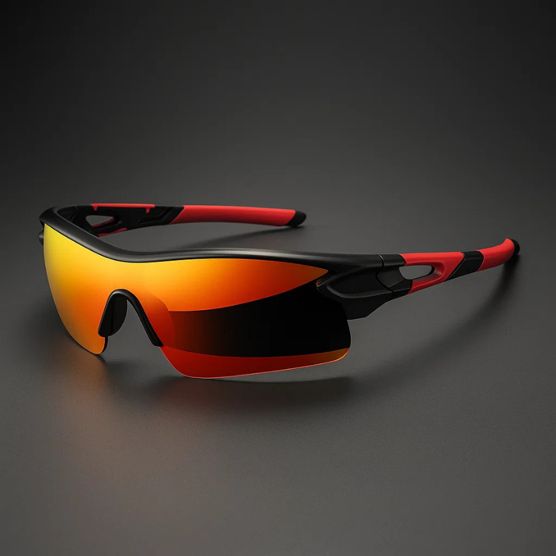Wren | Gafas de Sol Polarizadas - Rojo-Negro