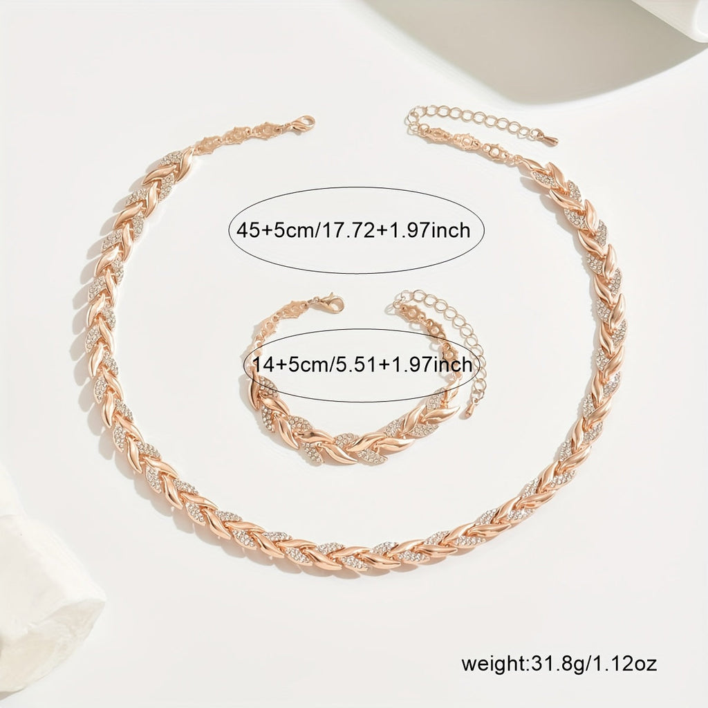 Elegante conjunto con cola de pez en cristal
