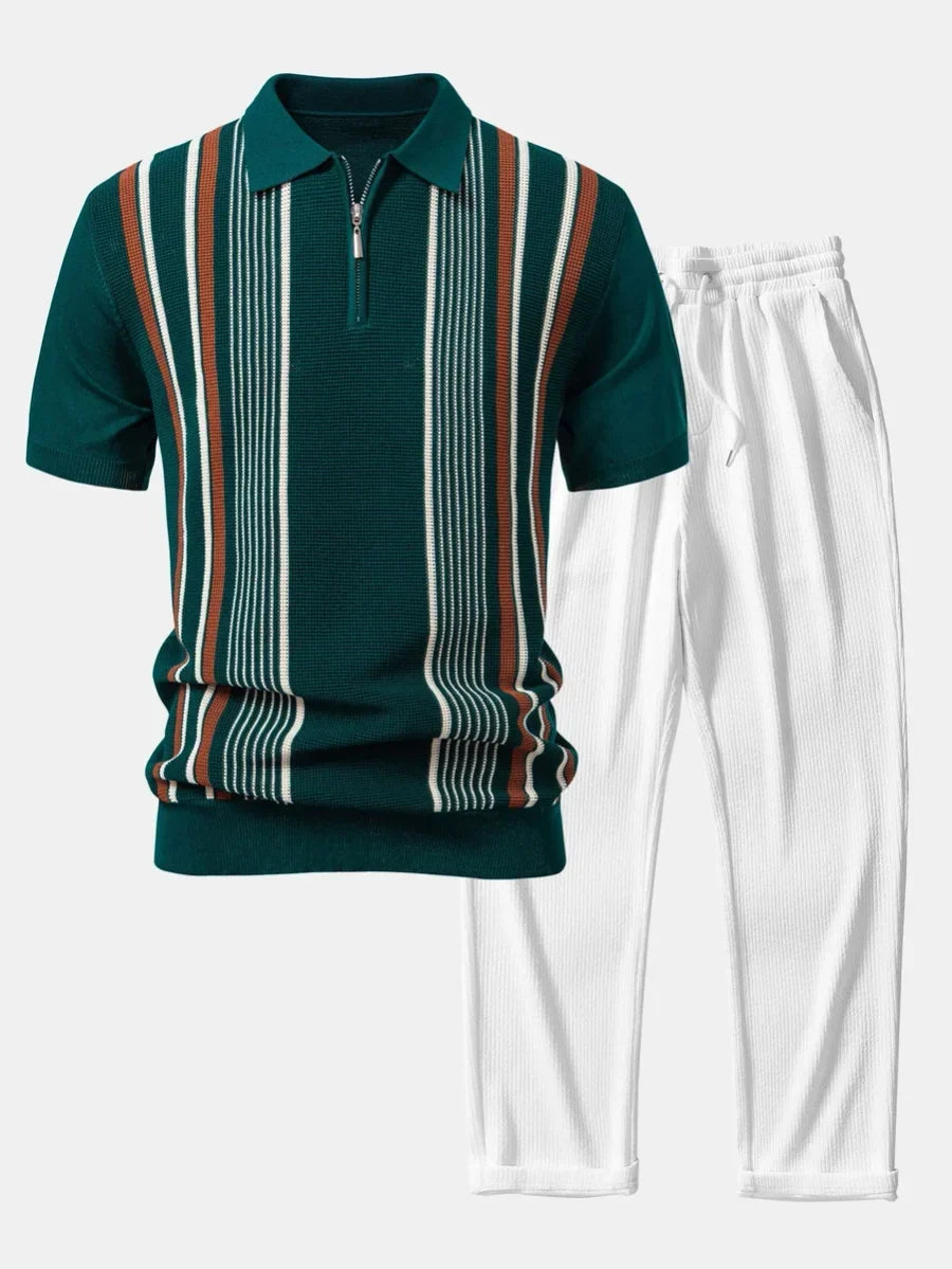 Kade | Conjunto de Camisa y Pantalón Riviera - Verde Oscuro