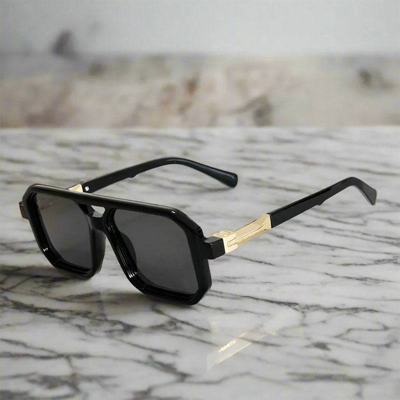 Sloane | Gafas de Sol Statement Square - Negro