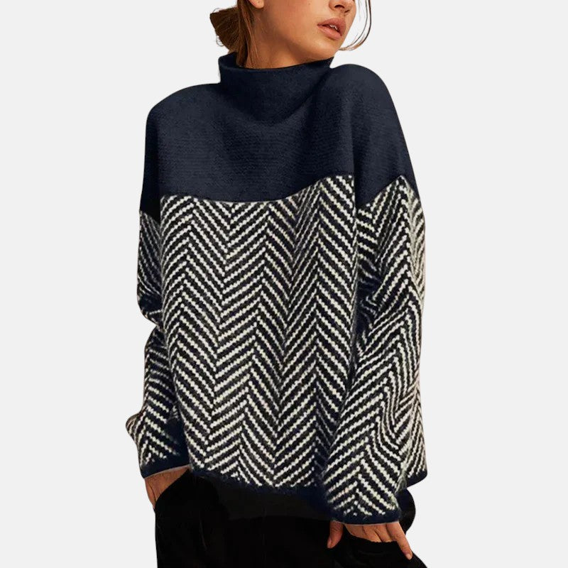 Noemi | Jersey de cuello alto de algodón