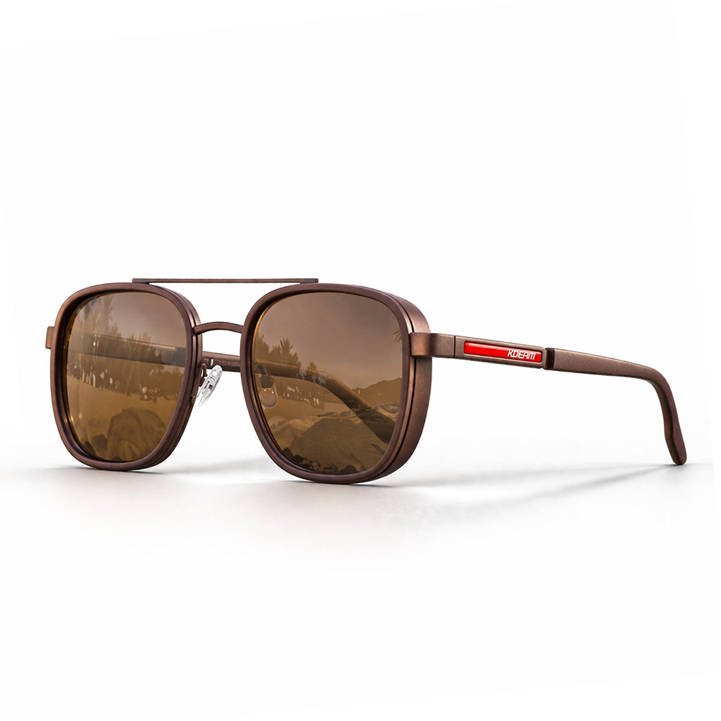 Nico | Gafas de Sol Vintage Polarizadas - Marrón