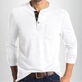 Camiseta Charles de Manga Larga | Informal y Cómoda - Blanco