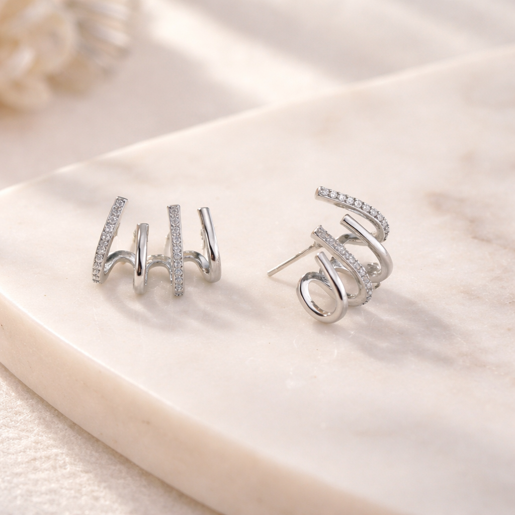 Zara - Pendientes de Espiral Sin Perforación (Ear cuff)