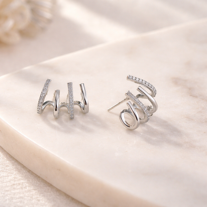 Zara - Pendientes de Espiral Sin Perforación (Ear cuff)