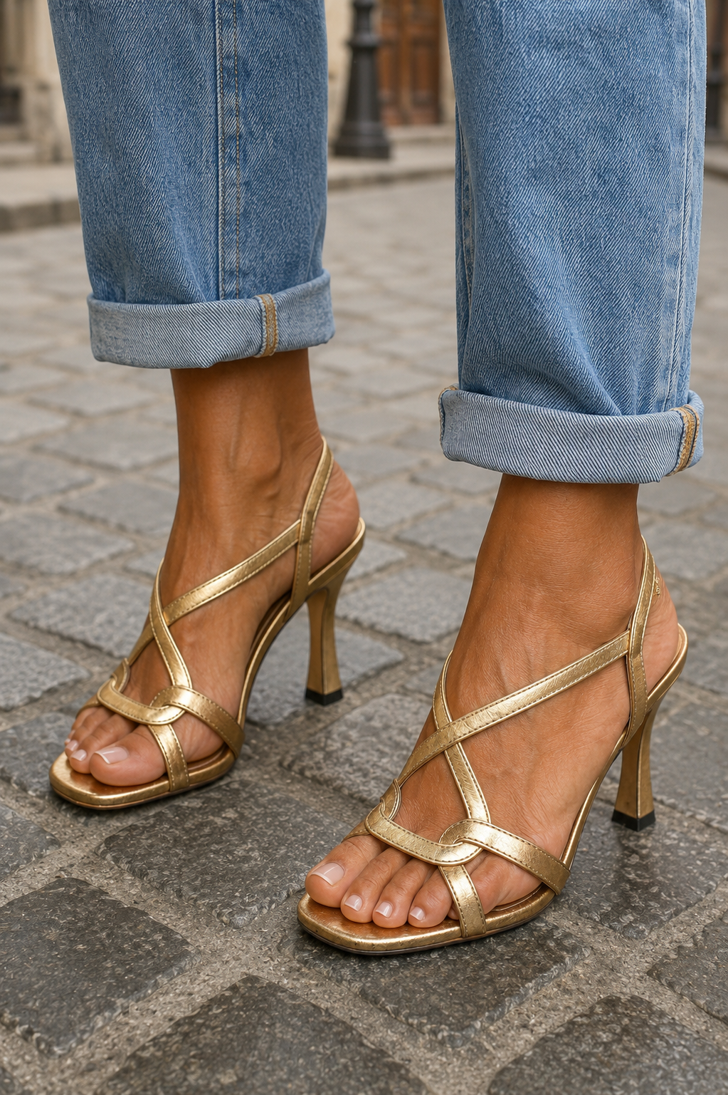 Elisabeth | Sandalias doradas con encanto veraniego