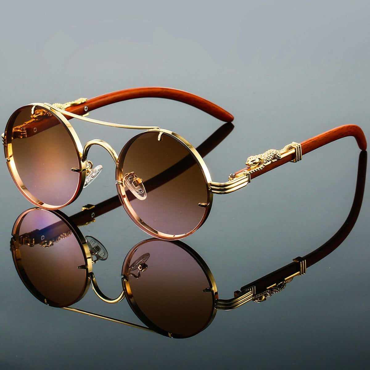 Bram | Gafas de Sol Retro Polarizadas - Marrón