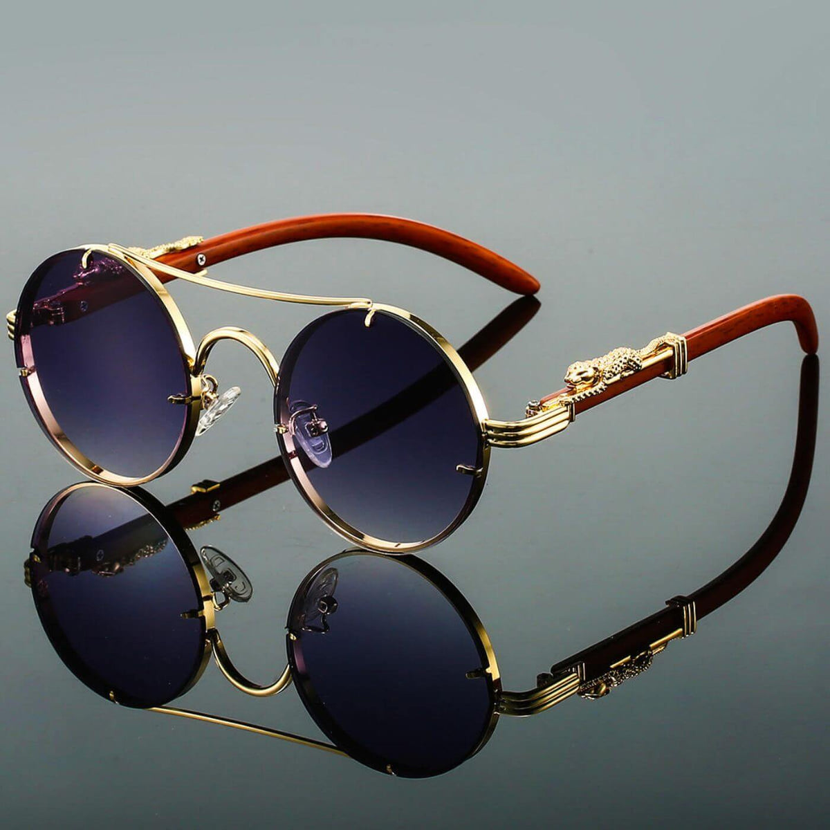 Bram | Gafas de Sol Retro Polarizadas - Gris