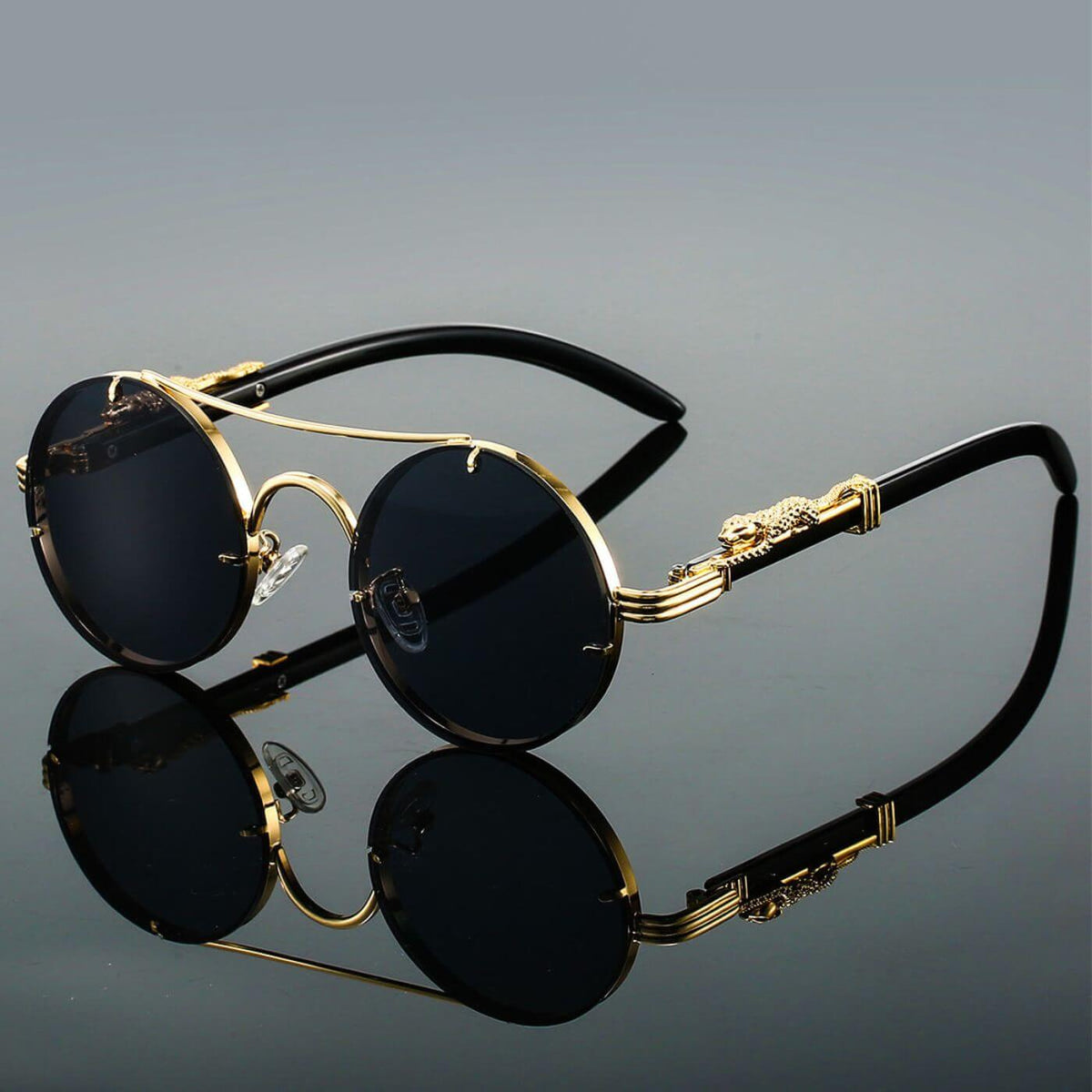 Bram | Gafas de Sol Retro Polarizadas - Negro