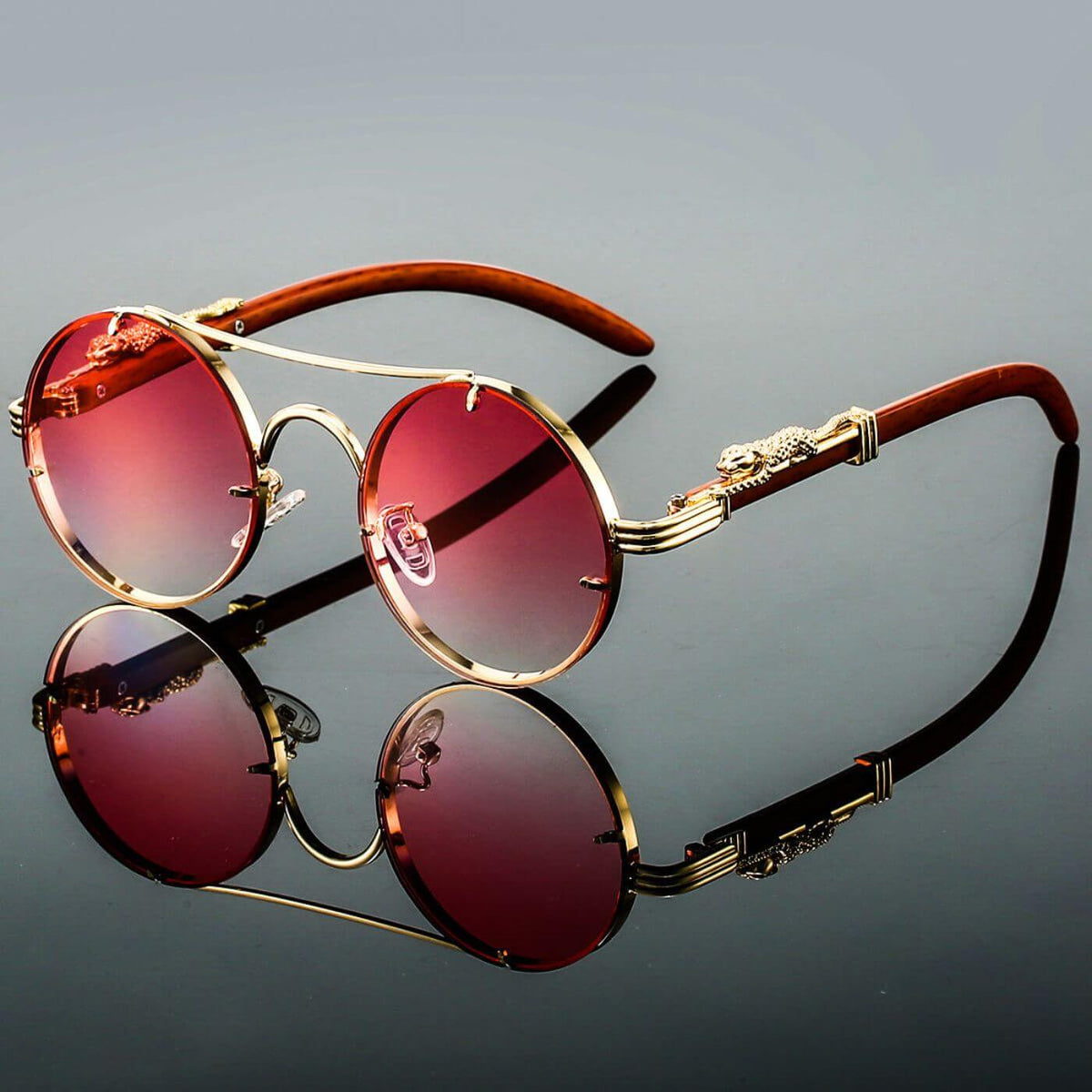 Bram | Gafas de Sol Retro Polarizadas - Rosa