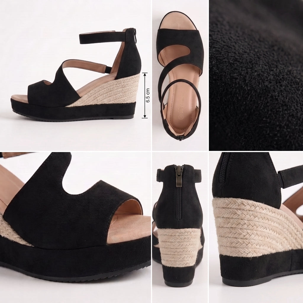 MAR | Sandalias de Cuña Estilo Alpargata