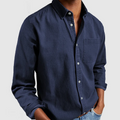 Camisa Marlow | Confort Relajado y Fácil Cuidado - Azul marino