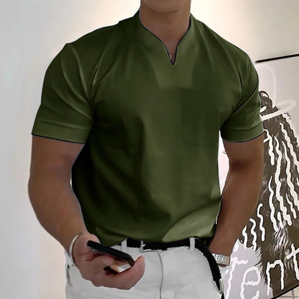 Camisa Holt | Cuello Mao y Confort Elegante - Verde