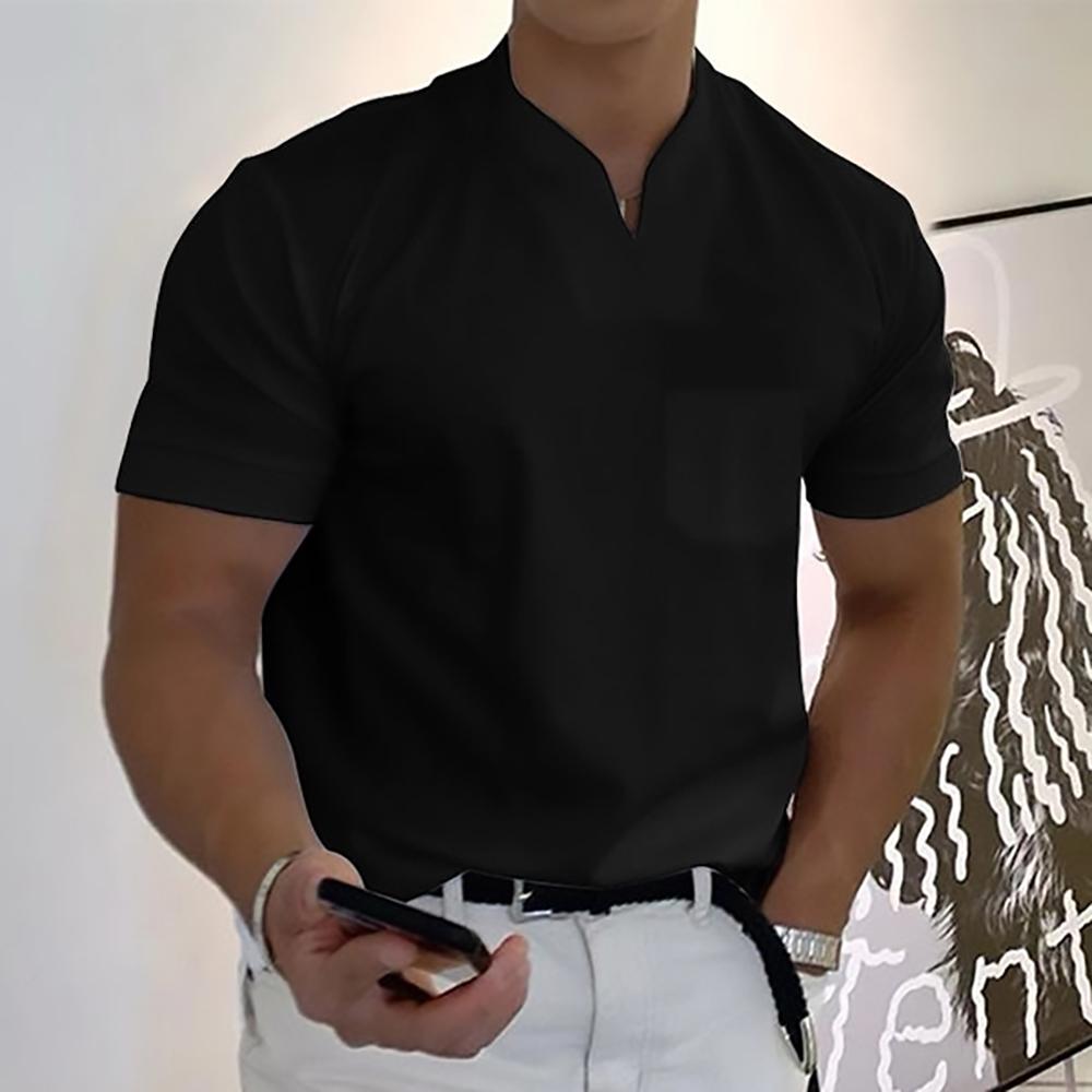 Camisa Holt | Cuello Mao y Confort Elegante - Negro