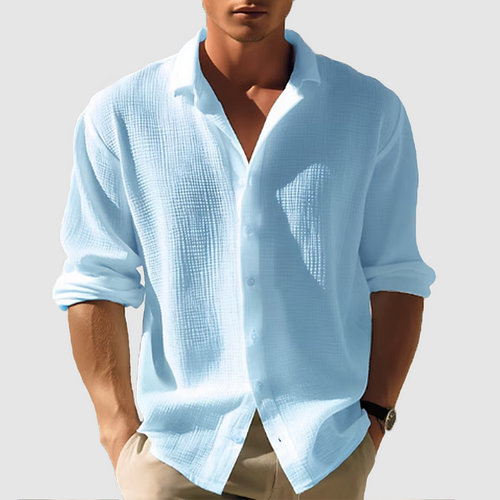 Camisa Adrian | Confort Ligero y Estilo Atemporal - Azul