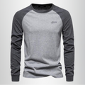 Camiseta Weston de Manga Larga | Confort Cálido y Estilo Raglán - Gris