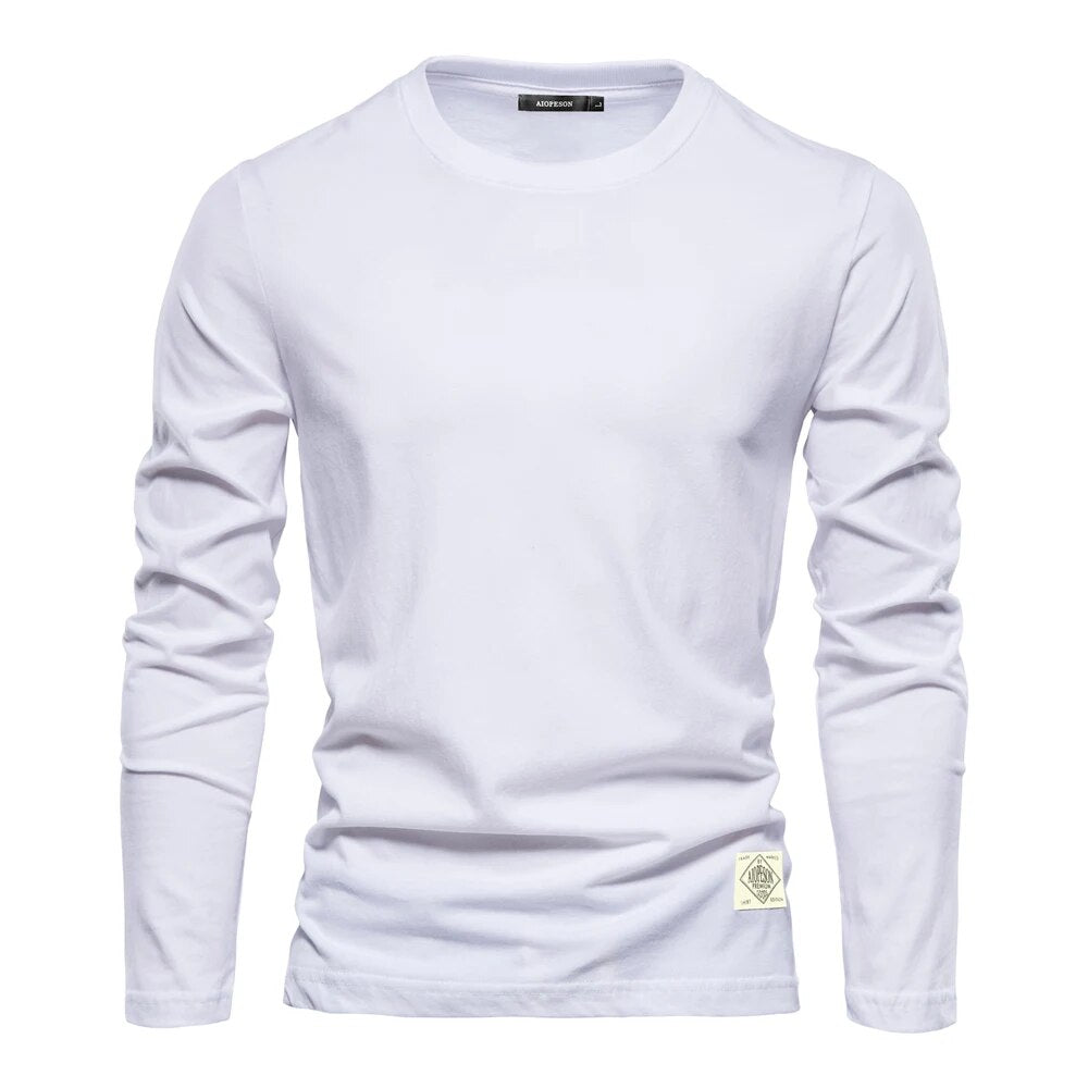 Camiseta Levi de Manga Larga | Cómoda y Versátil - Blanco