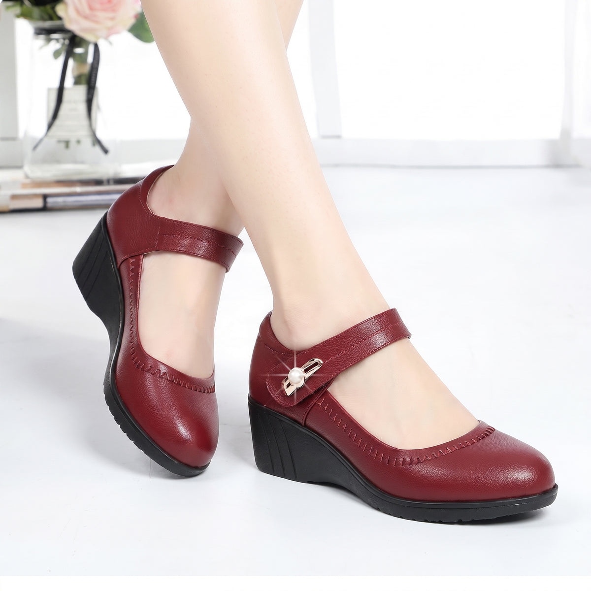Leonor – Zapatos Elegantes de Tacón Medio y Confort