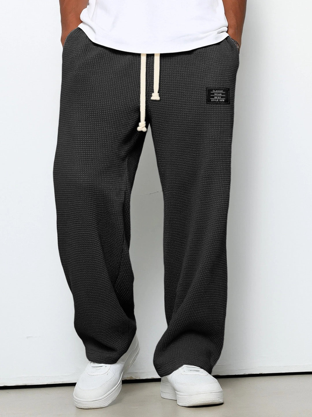 DAVID | Pantalones anchos y cómodos para hombre con cintura ajustable