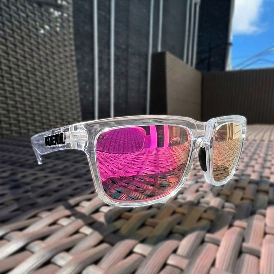 Solene | Gafas de Sol Polarizadas - Rosa/Blanco