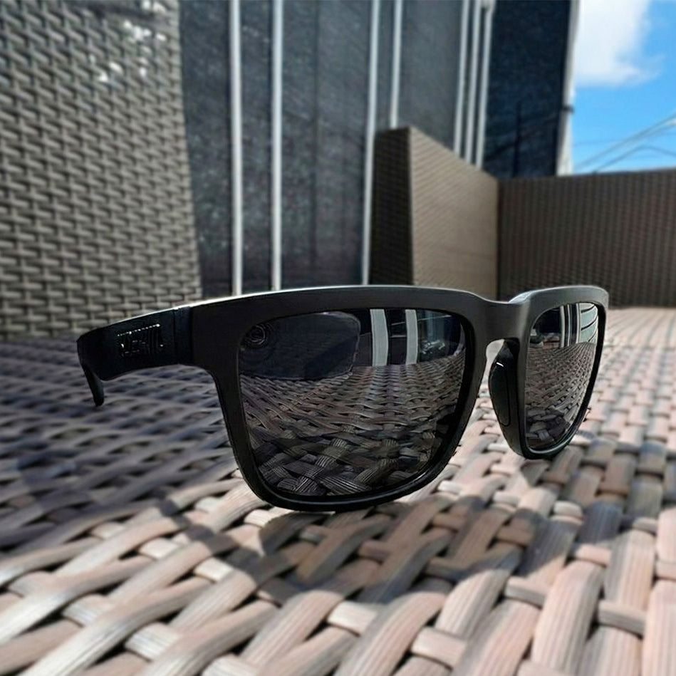 Solene | Gafas de Sol Polarizadas - Negro/Negro Mate