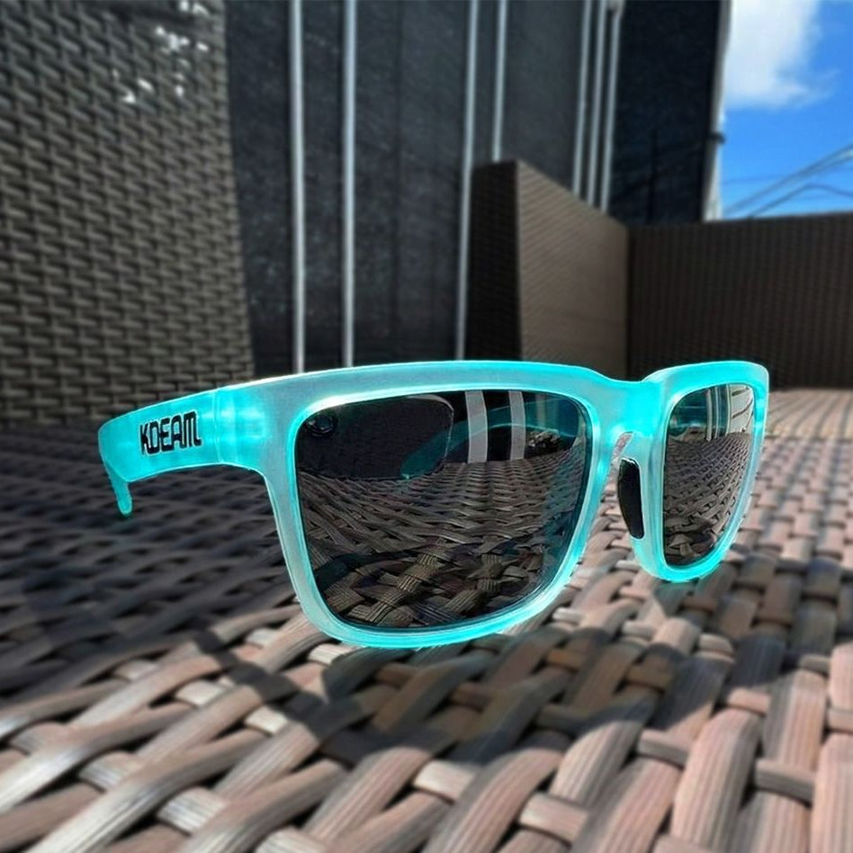 Solene | Gafas de Sol Polarizadas - Negro/Verde Transparente