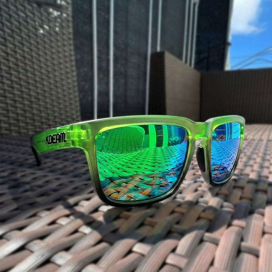 Solene | Gafas de Sol Polarizadas - Verde/Verde