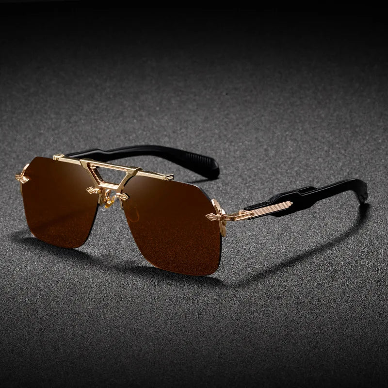 Magnus | Gafas de Sol Aviador de Lujo - Marrón
