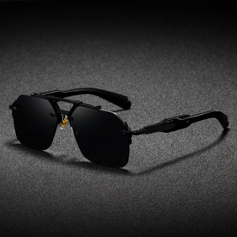 Magnus | Gafas de Sol Aviador de Lujo - Negro Medianoche