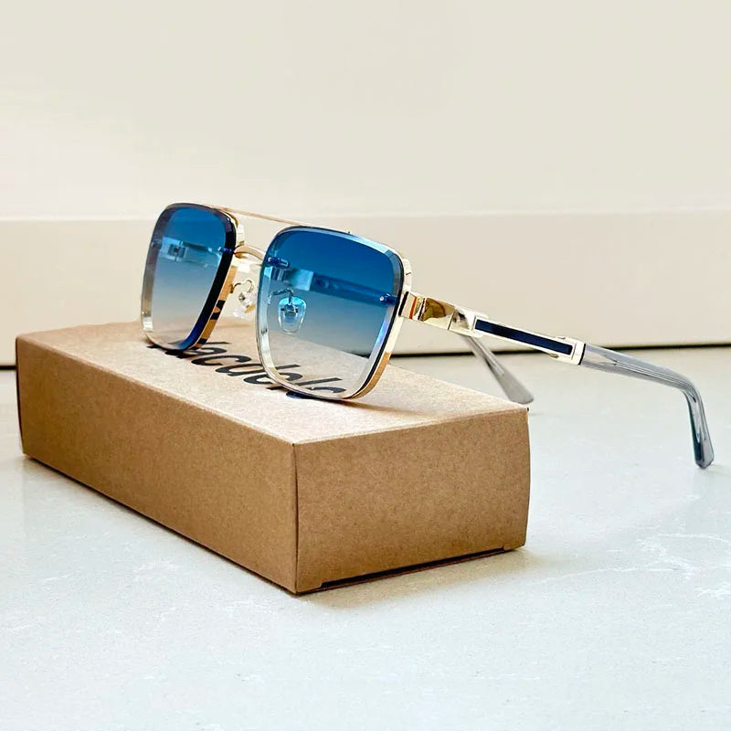 Alessio | Gafas de Sol Retro con Carácter - Azul
