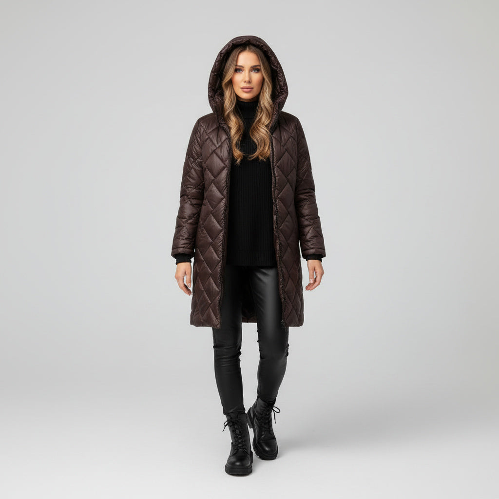JAZMÍN | Chaqueta elegante acolchada con capucha