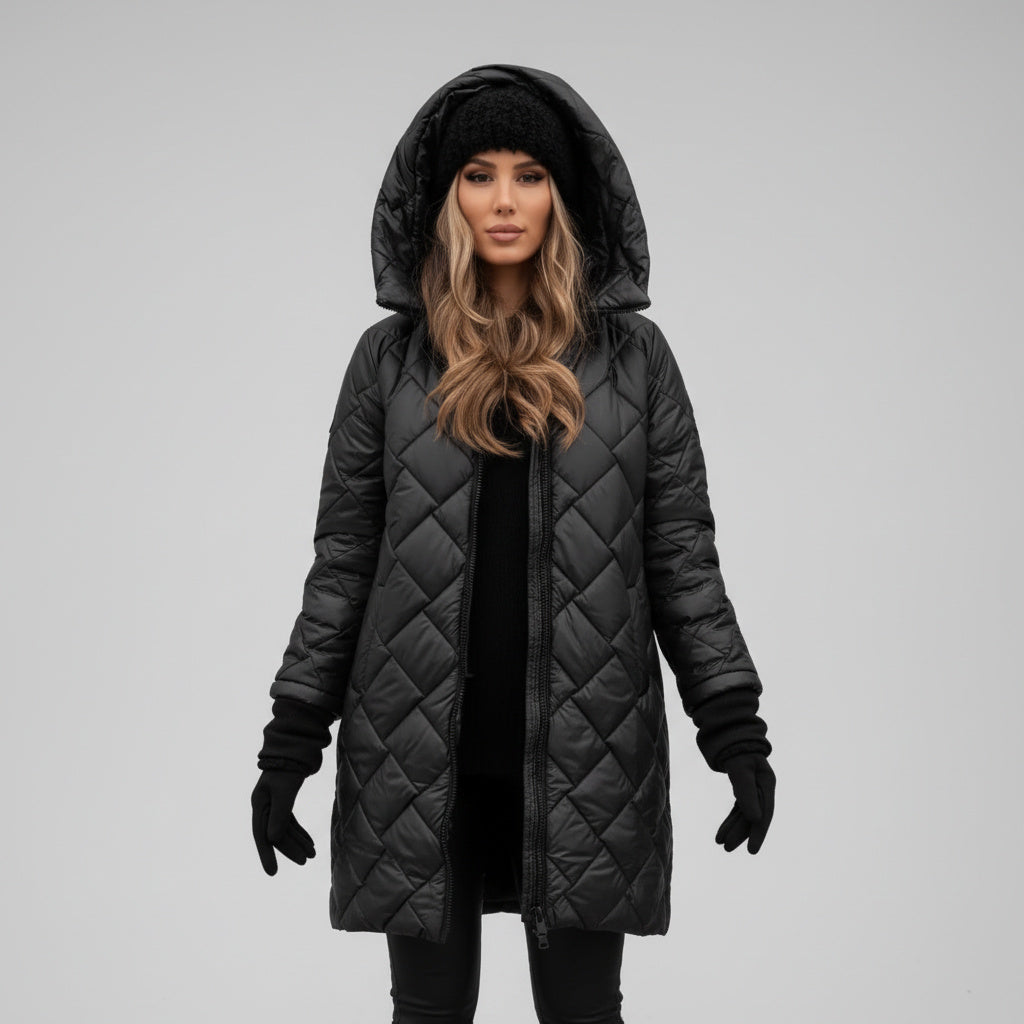 JAZMÍN | Chaqueta elegante acolchada con capucha