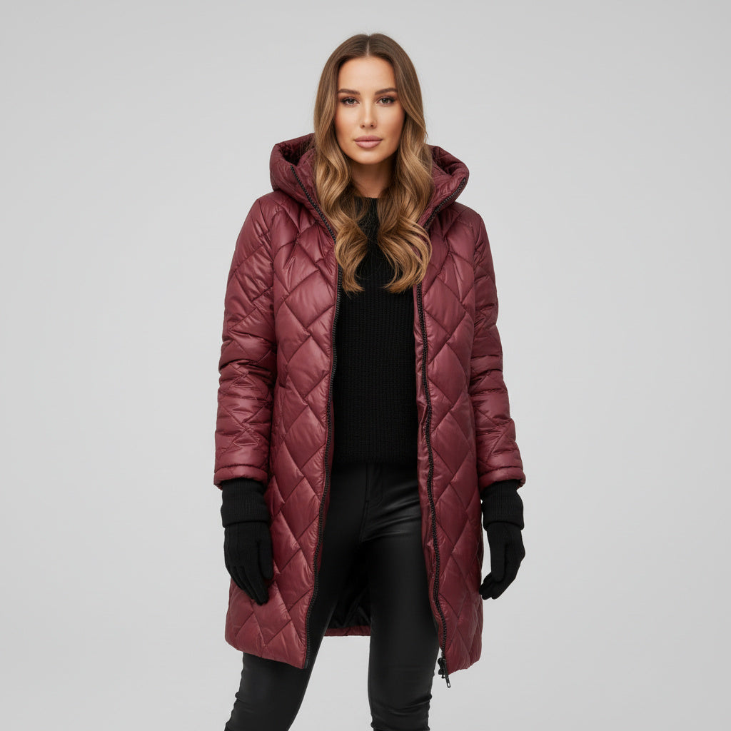 JAZMÍN | Chaqueta elegante acolchada con capucha