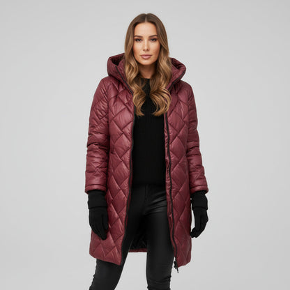 JAZMÍN | Chaqueta elegante acolchada con capucha