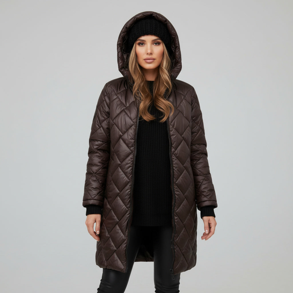 JAZMÍN | Chaqueta elegante acolchada con capucha